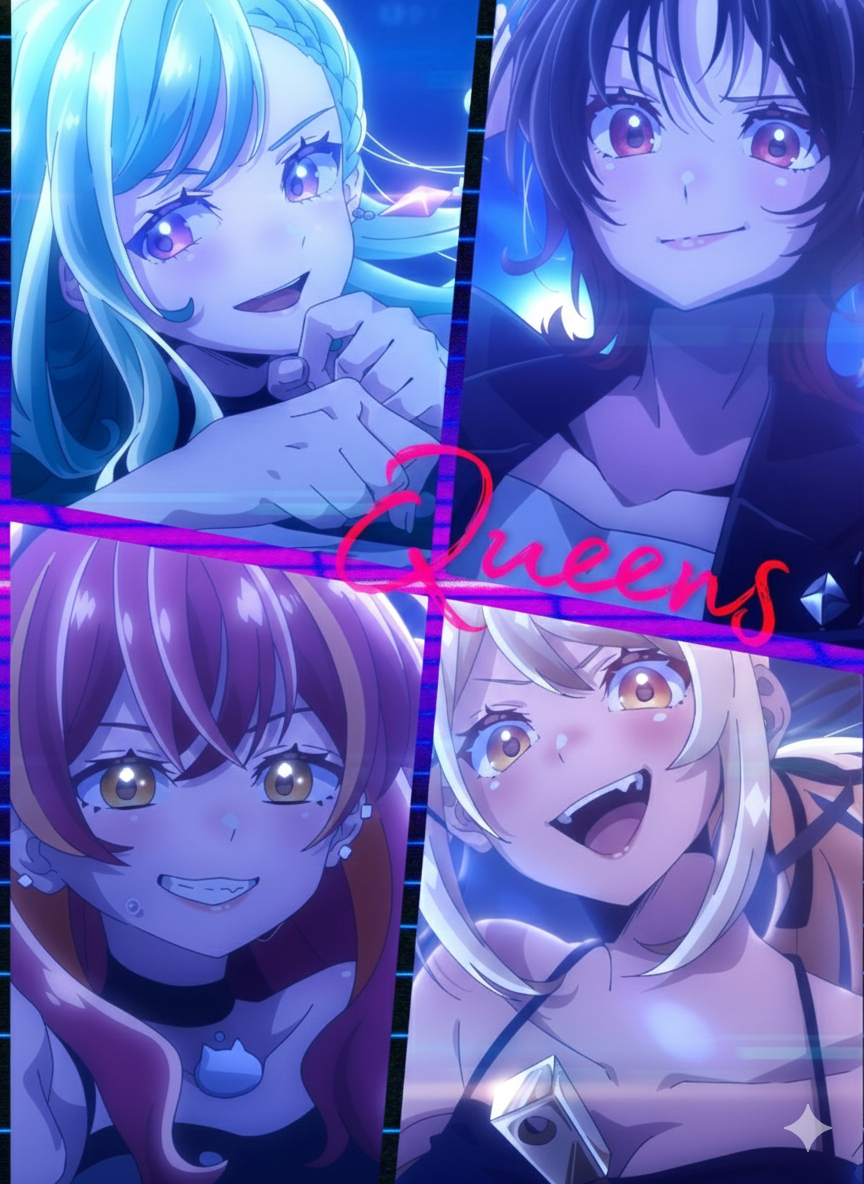 【ぶいすぽっ！】オリジナル曲『Queens』【如月れん / 神成きゅぴ / 八雲べに / 猫汰つな】